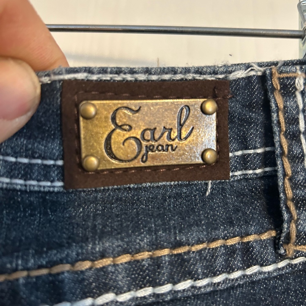 Earl Jeans | NWT Dark Blue Denim Shorts Size 6 - Picture 4 of 8